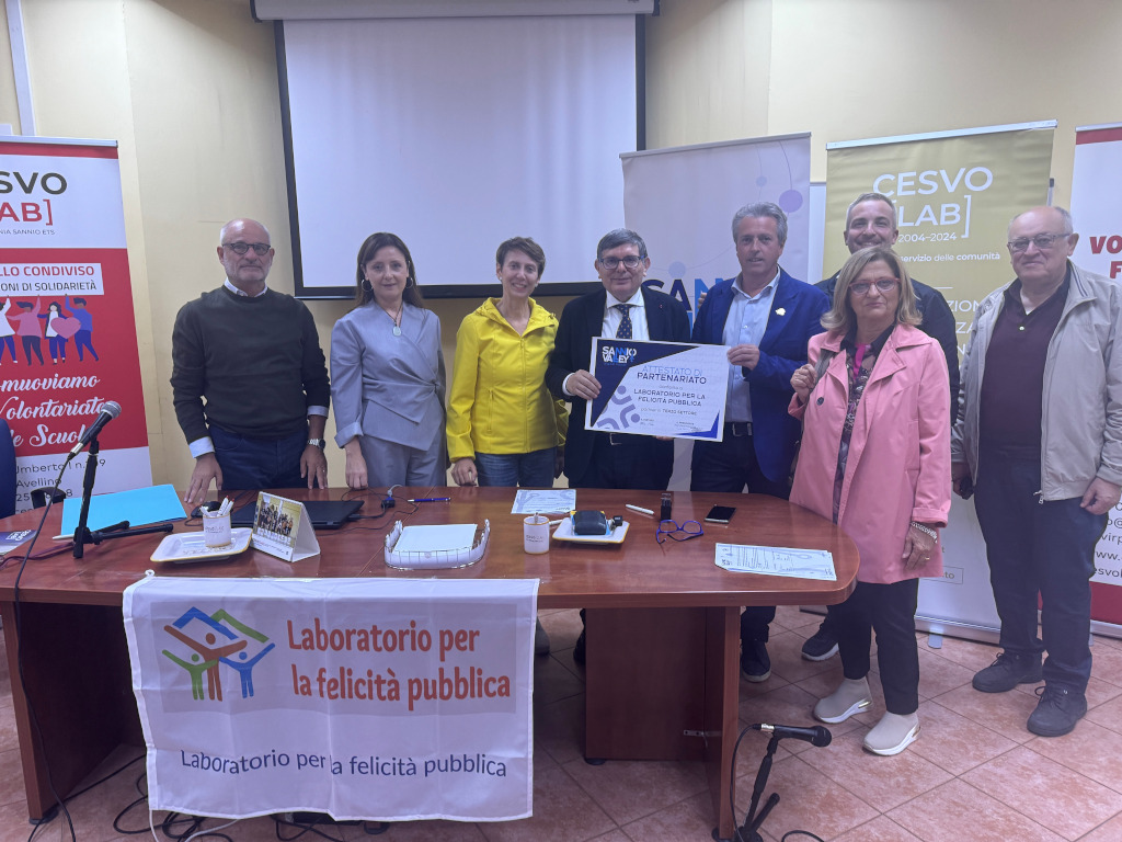 Sannio Valley e il “Laboratorio per la felicità pubblica” in partenariato per promuovere impegno civico e sviluppo del territorio